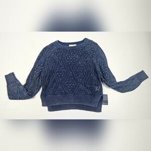 NWT Lucky Brand Distressed Knit Sweater‎